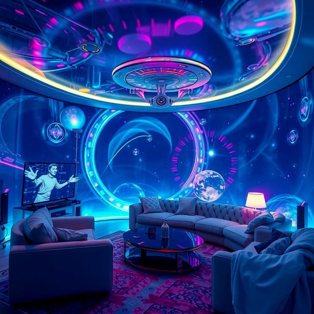 An impressive hologram projection in your living room