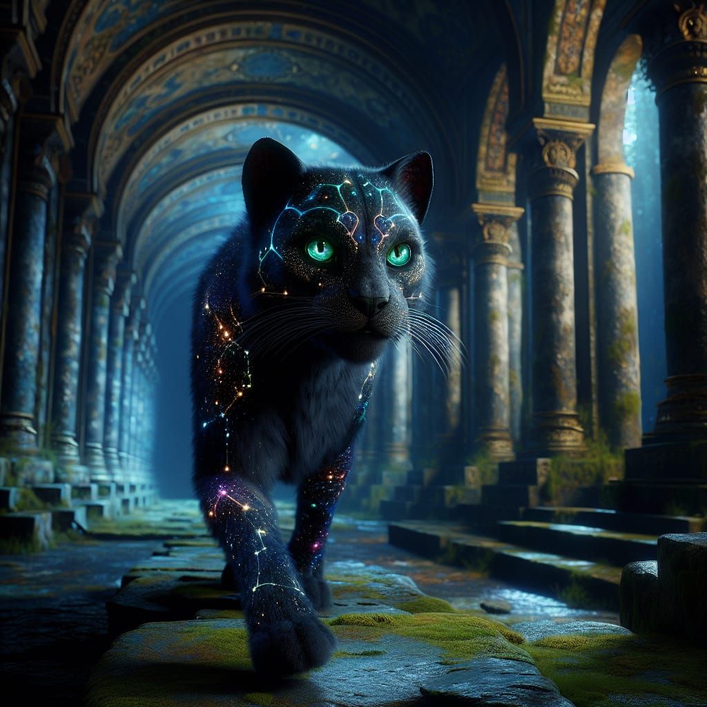 A mysterious feline beast