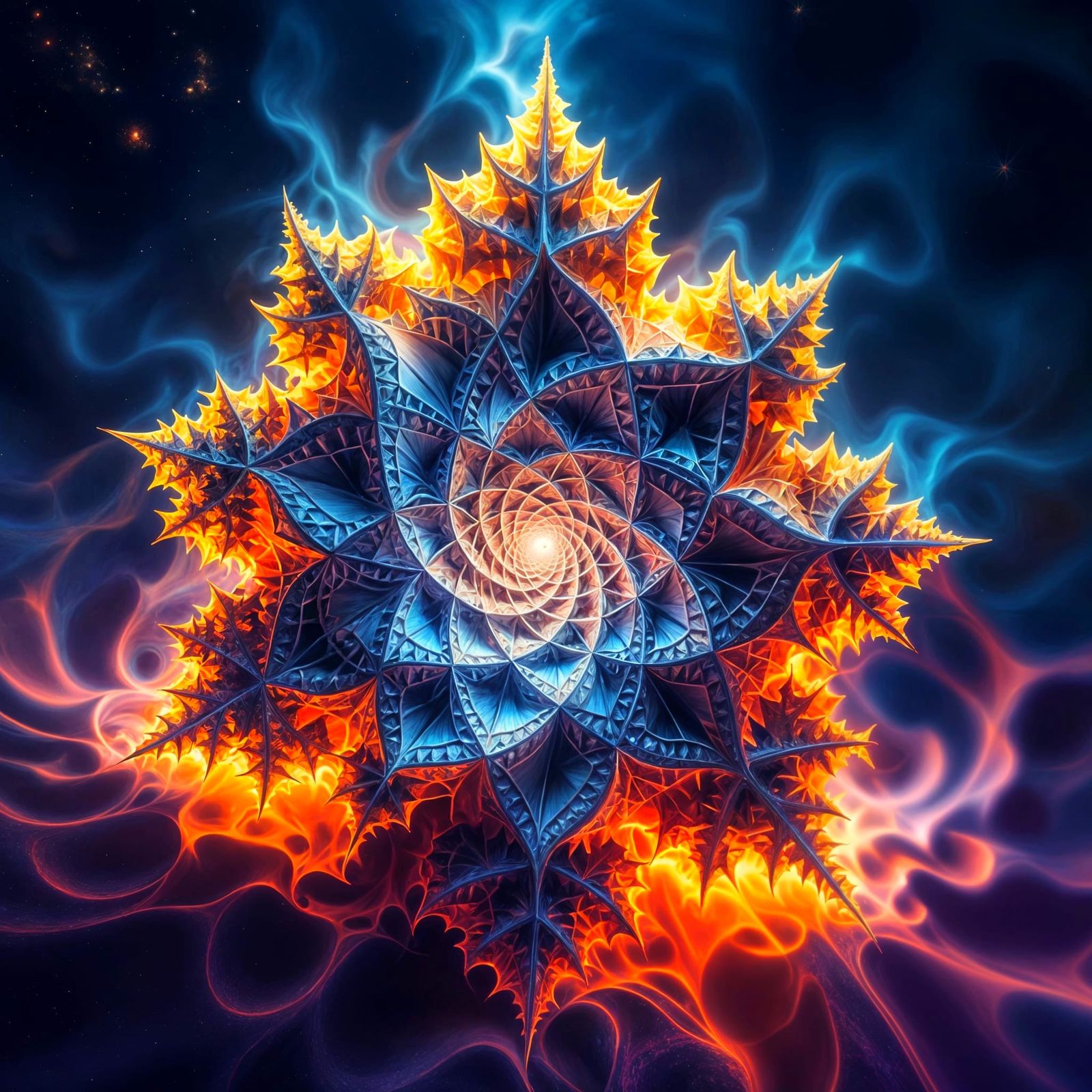 Intricate Fractal Patterns Generated with Mandelbulb3D Softw...