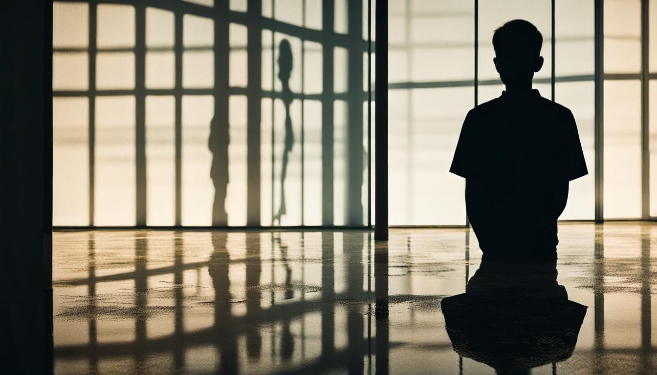 Introspective Silhouette Reveals Nostalgic Reflection