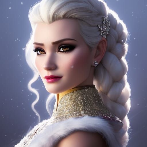 Diamond Mistress in Dalmatian Fur, Hyperdetailed Art