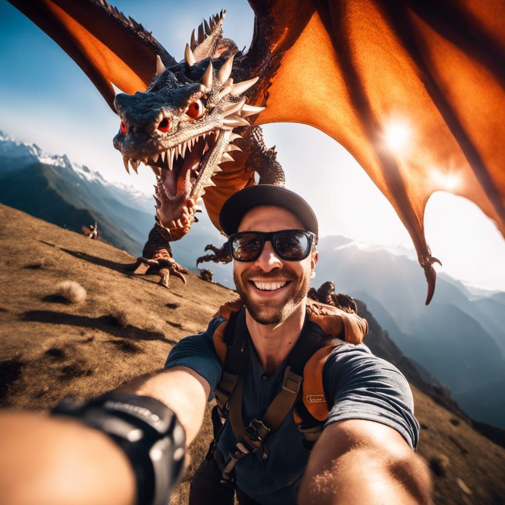 Selfie with a dragon