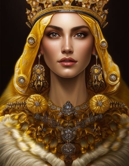 Regal Bumblebee Monarch in Sparkling Crown Jewels