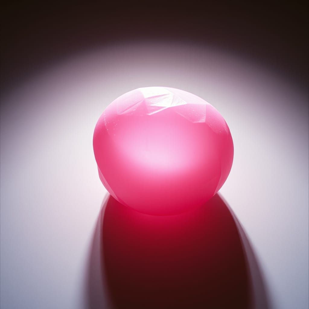 Pink Wad of Freshly Chewed Bubble Gum, Shot on 35mm Film
