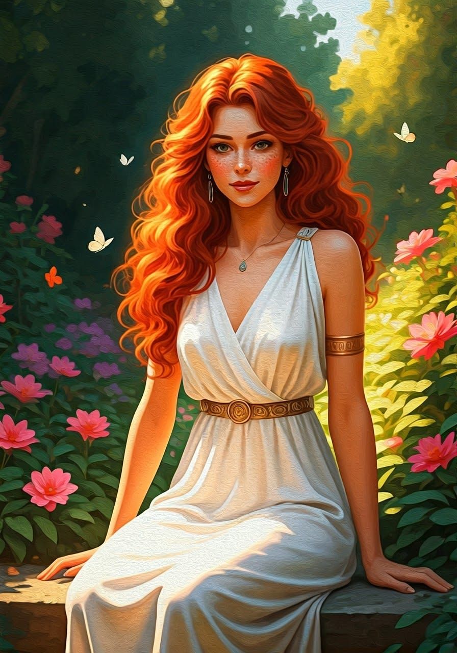 Serene Beauty in Greek Silk