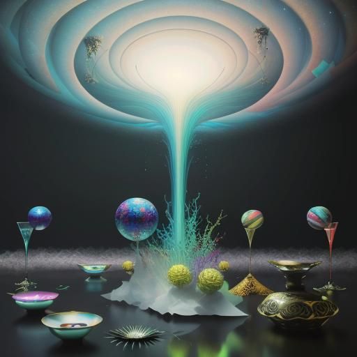 Vibrant Surreal Glamour in 3D