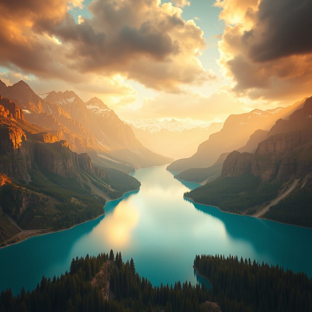 Blocky Canadian Wilderness in Epic Minecraft Landscape