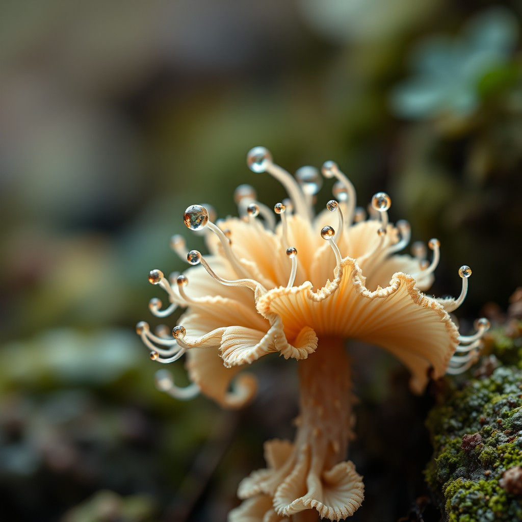 Fractal Fantasy: A Flowering Fungal Plant