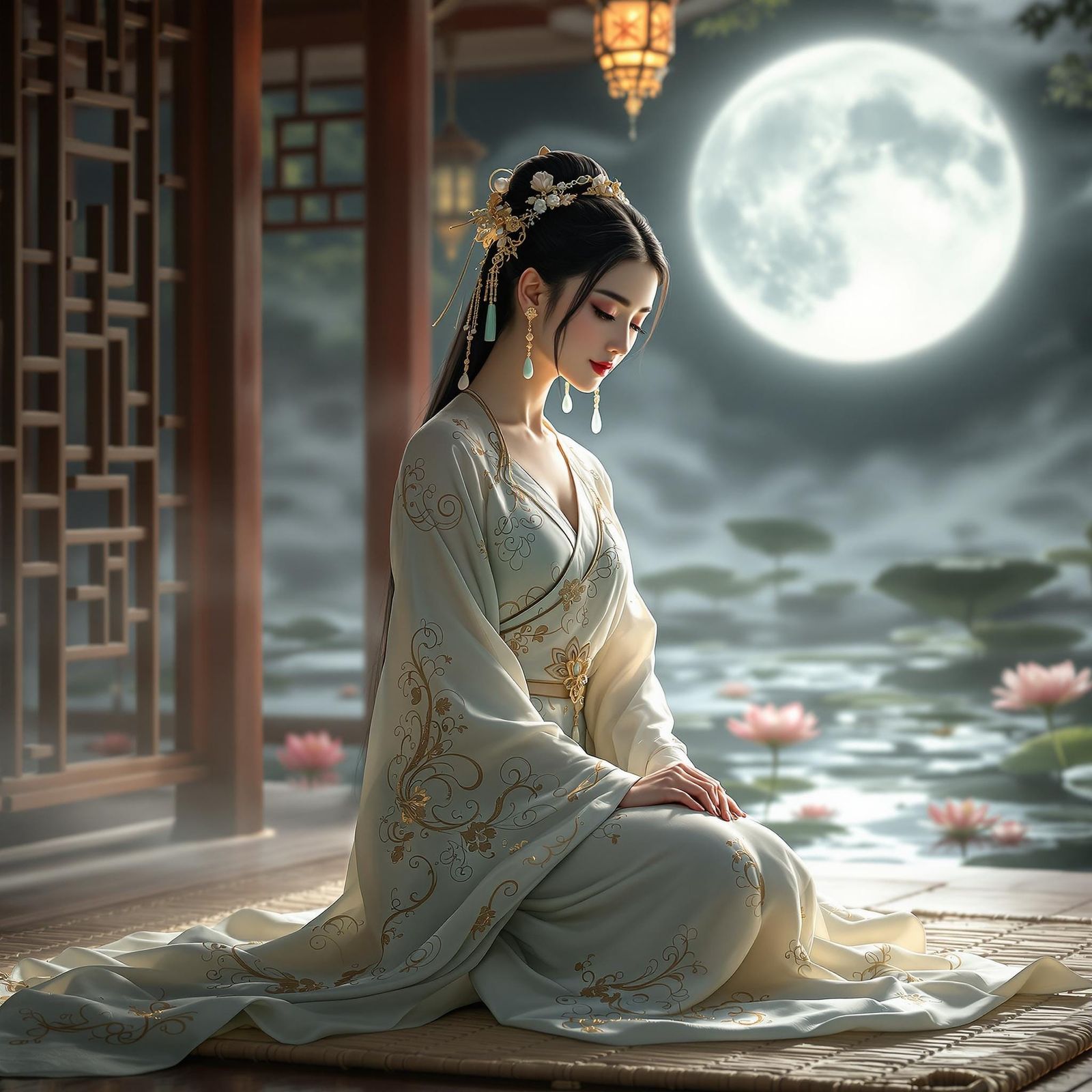 Princess Chun Hua: Moonlit Pavilion of Whispers