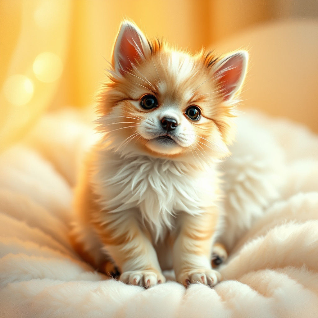 Endearing Pet Portrait in Whimsical Storybook Style