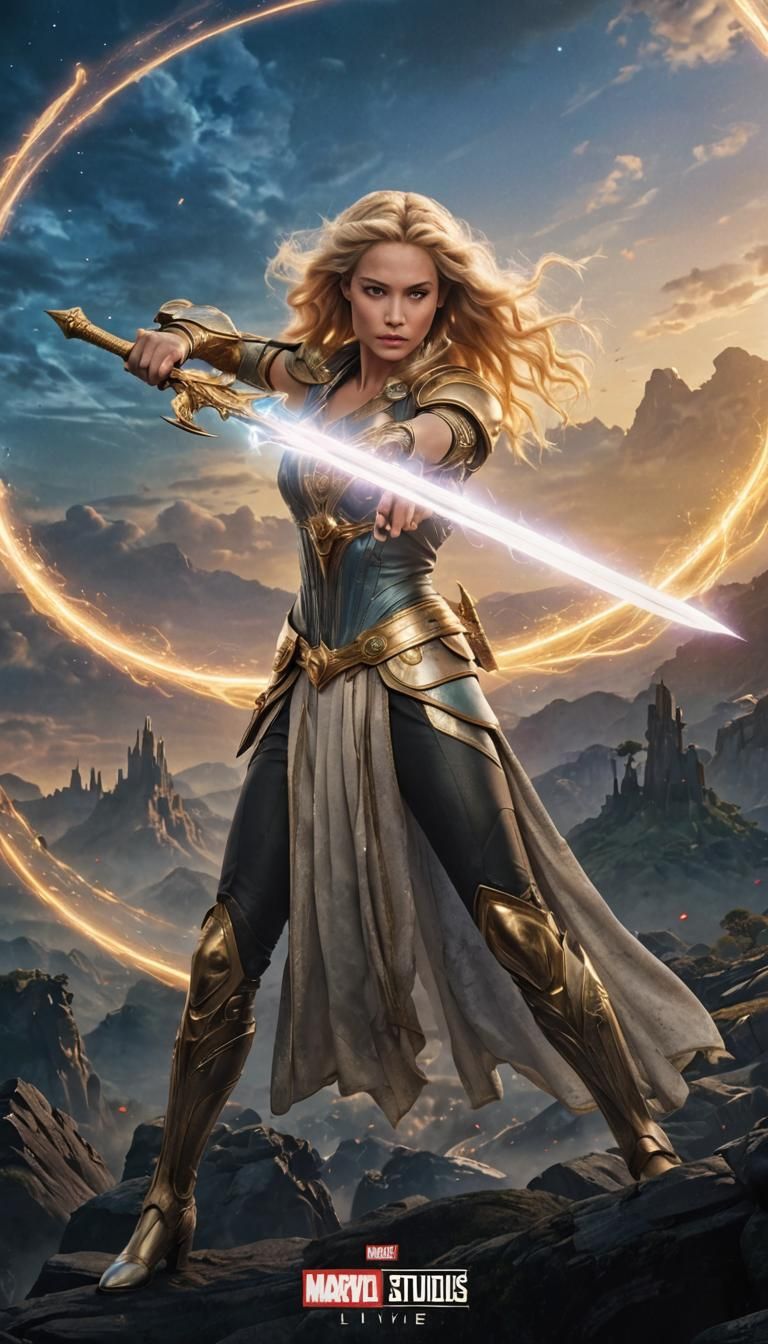 (Marvel Studios live-action movie poster: 1.8) A textless, w...