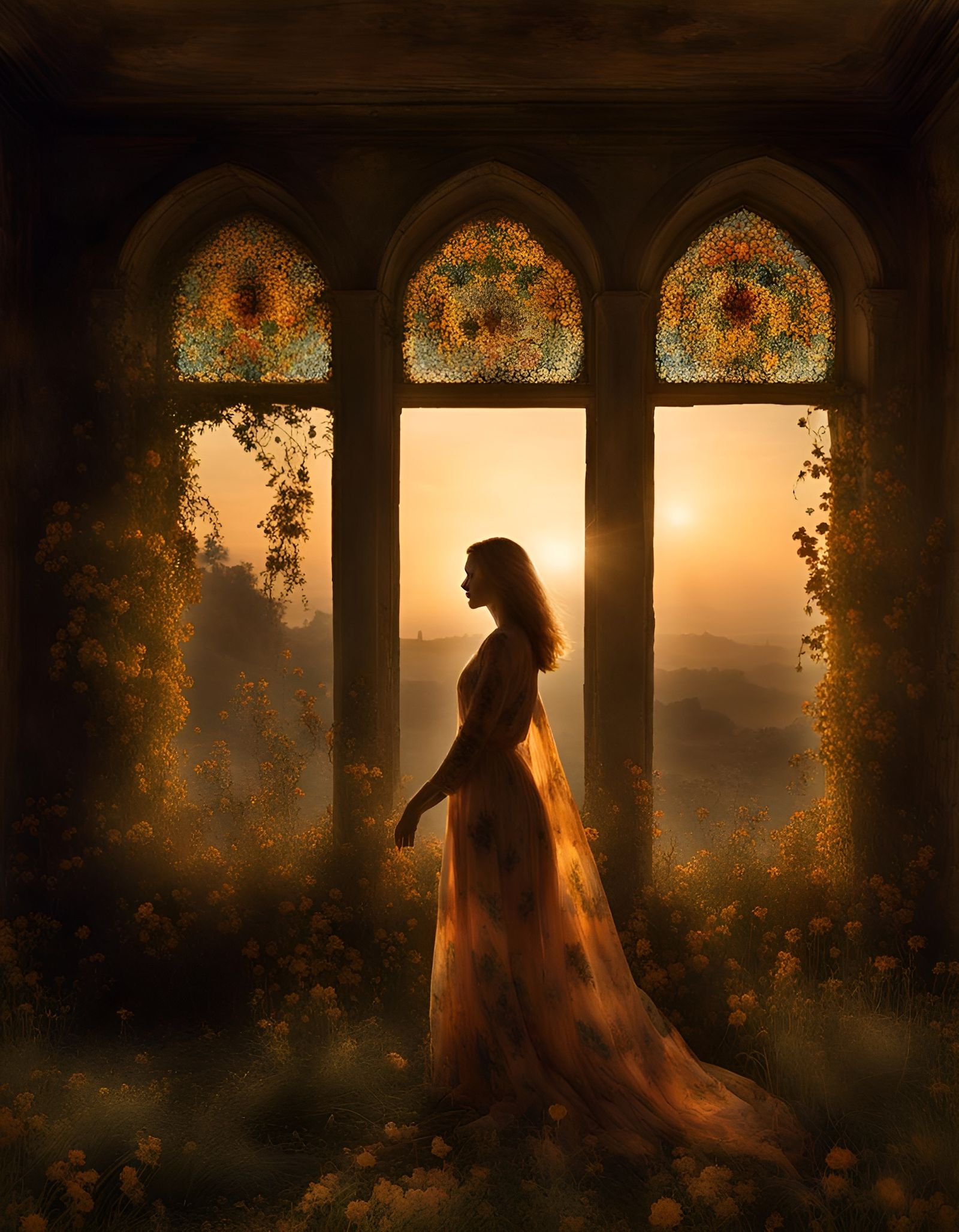 Ethereal Souls Frolicking at Sunset, Bodypaint Art