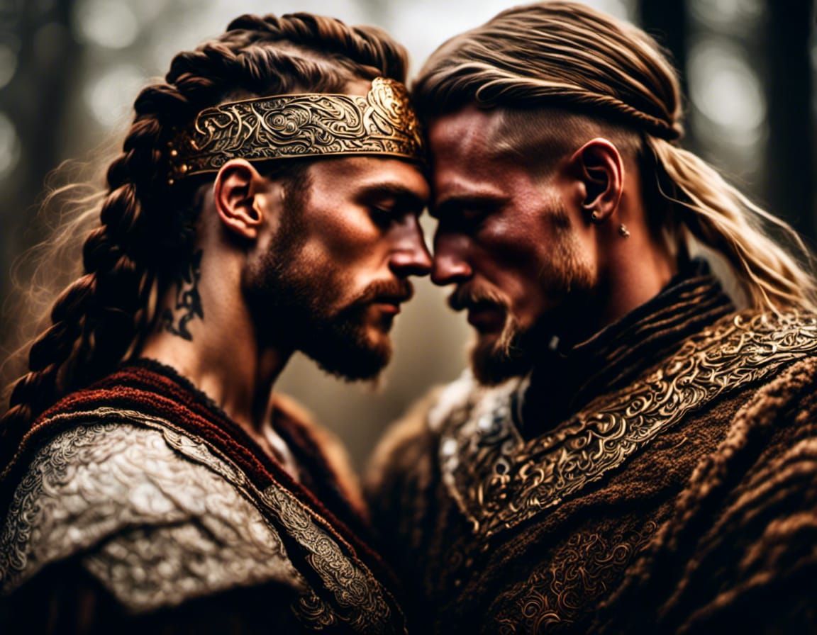 Passionate Viking Embrace: Love and War