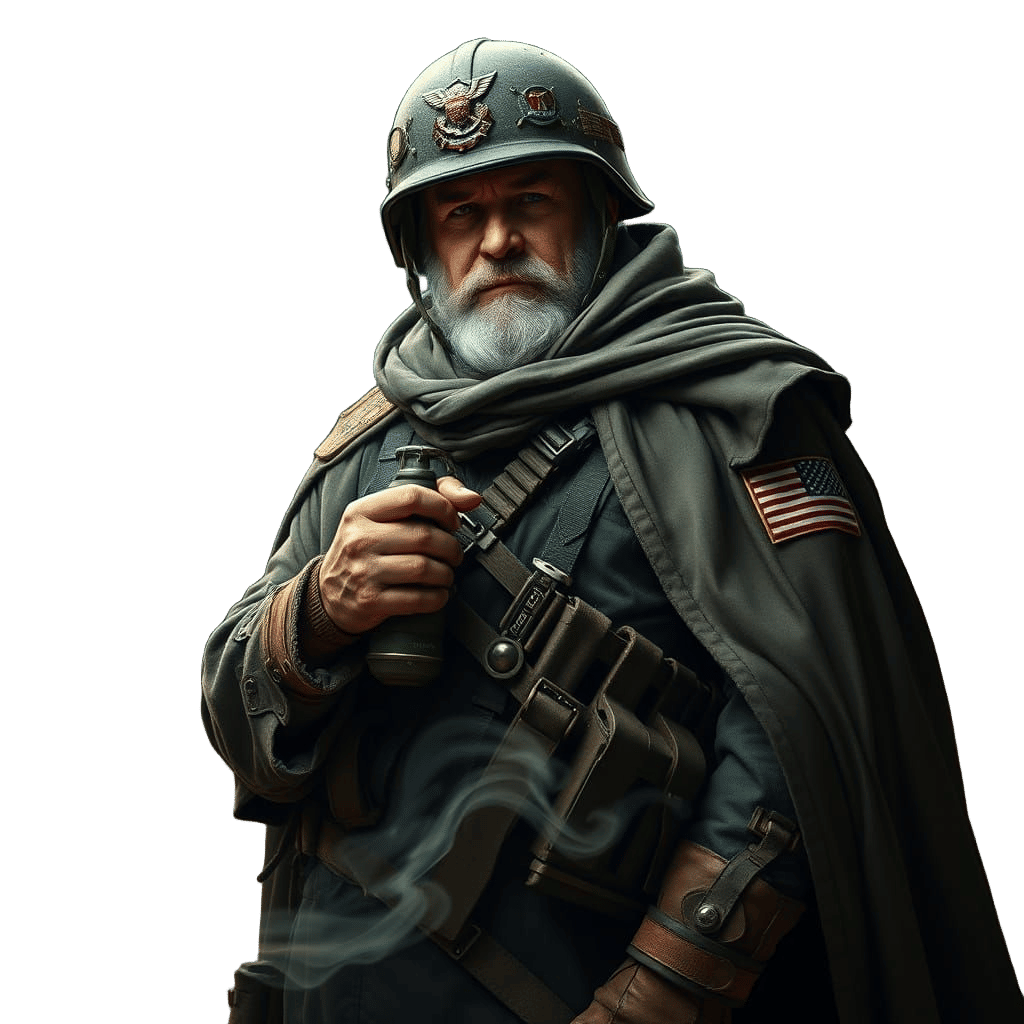 A Regal Warrior, Illuminated by an Ethereal Glow