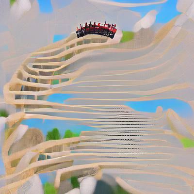 AI Generated Rollercoaster Image
