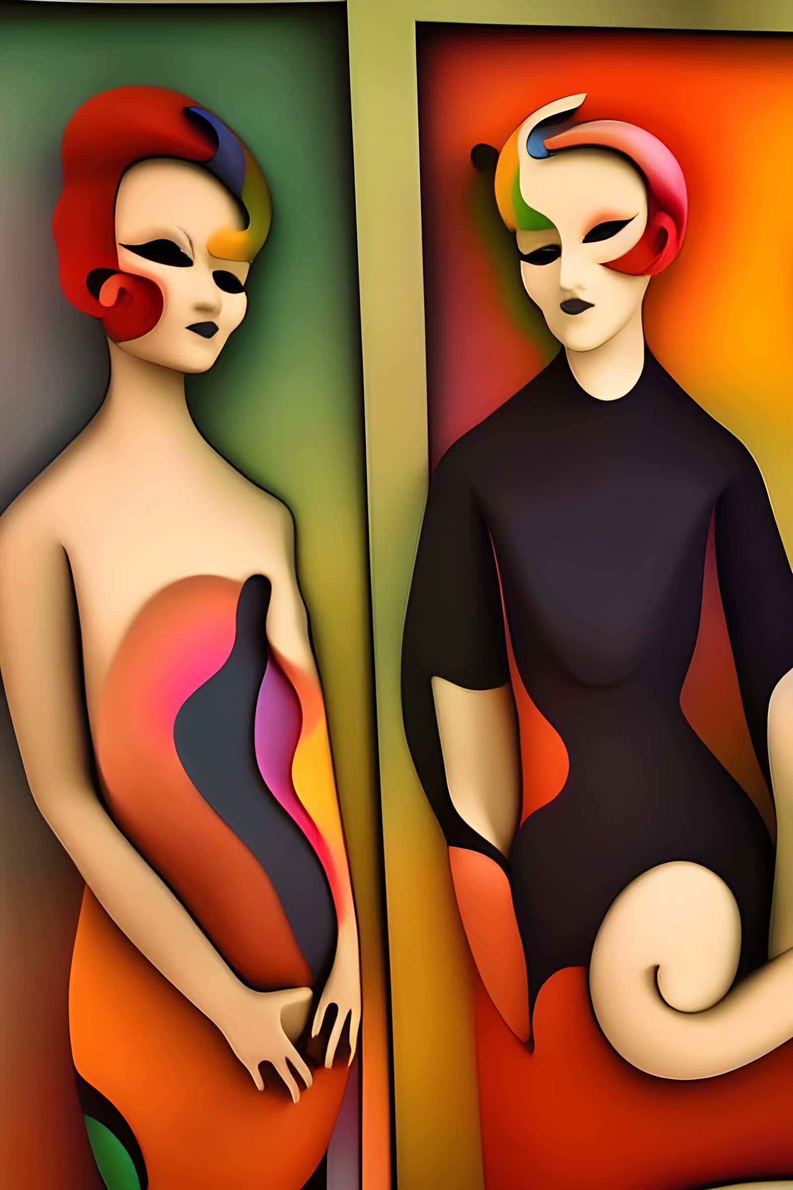 Abstract Nature Art with Light and Shadow