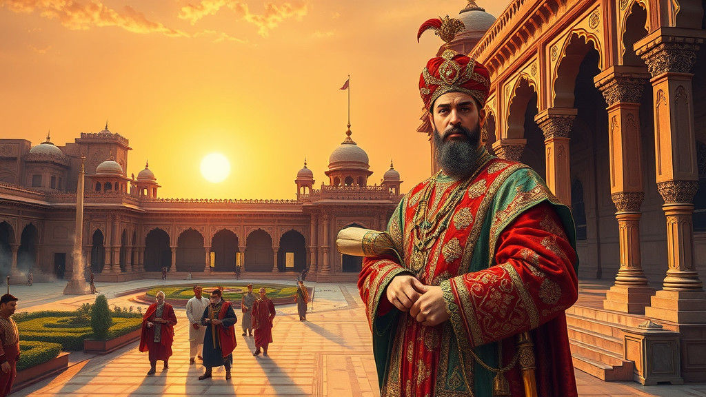 Emperor Akbar in Allahabad Fort: Mughal Grandeur