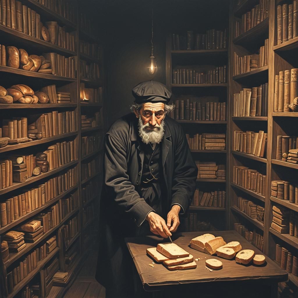 Candid Search in Darkness with Candle