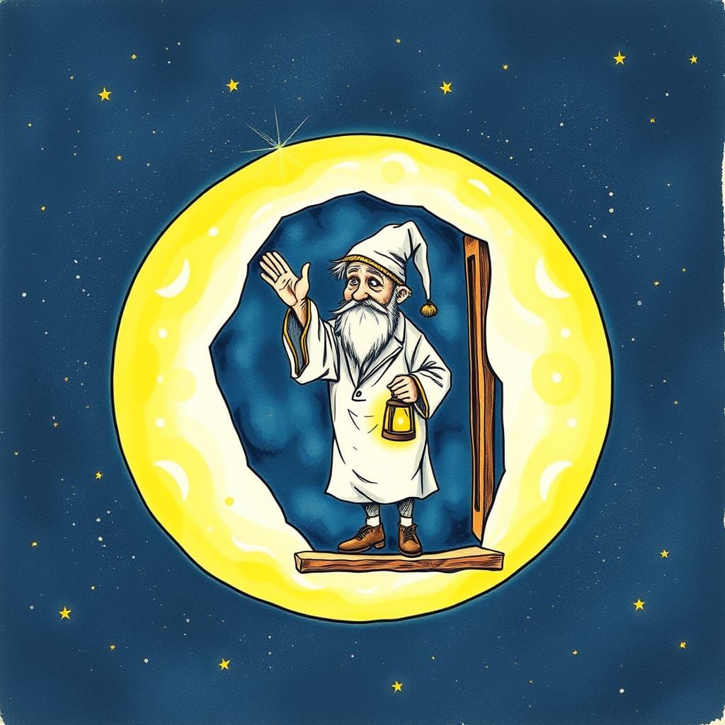 Ethereal Gentleman Waves from the Lunar Surface