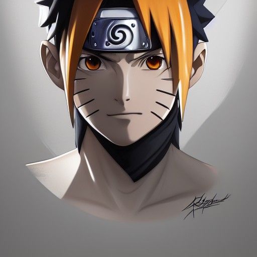 Hyperdetailed Naruto Portrait in 8k Resolution