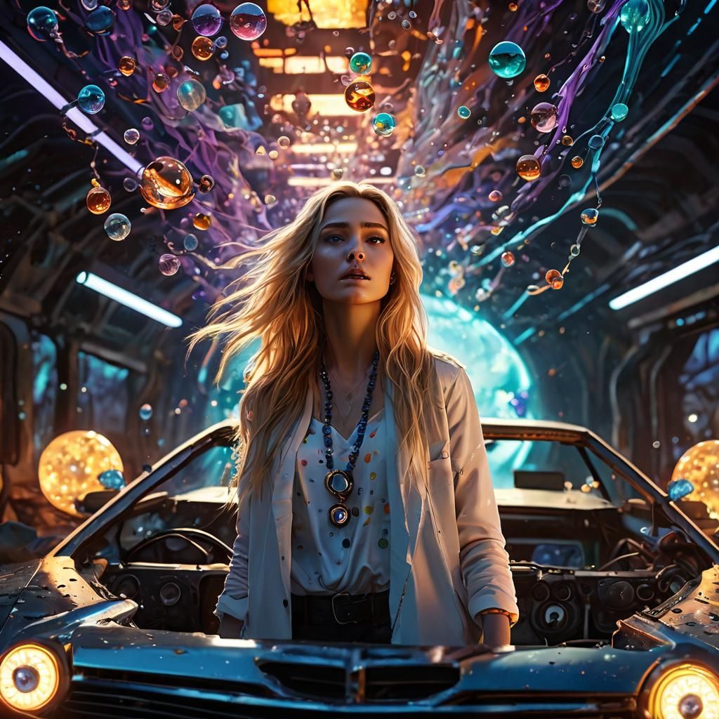 Changeling Woman Collects Energy Plasma: Syd Mead Concept Ar...