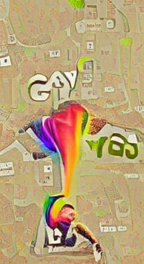 Rainbow Person: An AI Generated Image