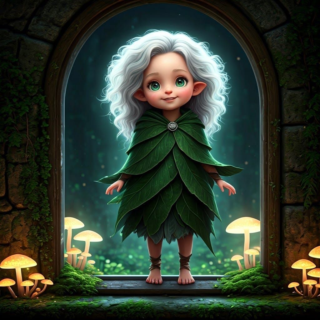 Ethereal Vøilill in Whimsical Forest Realm