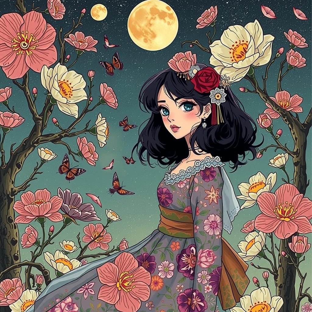 Alice in Wonderland in Tim Burton Style