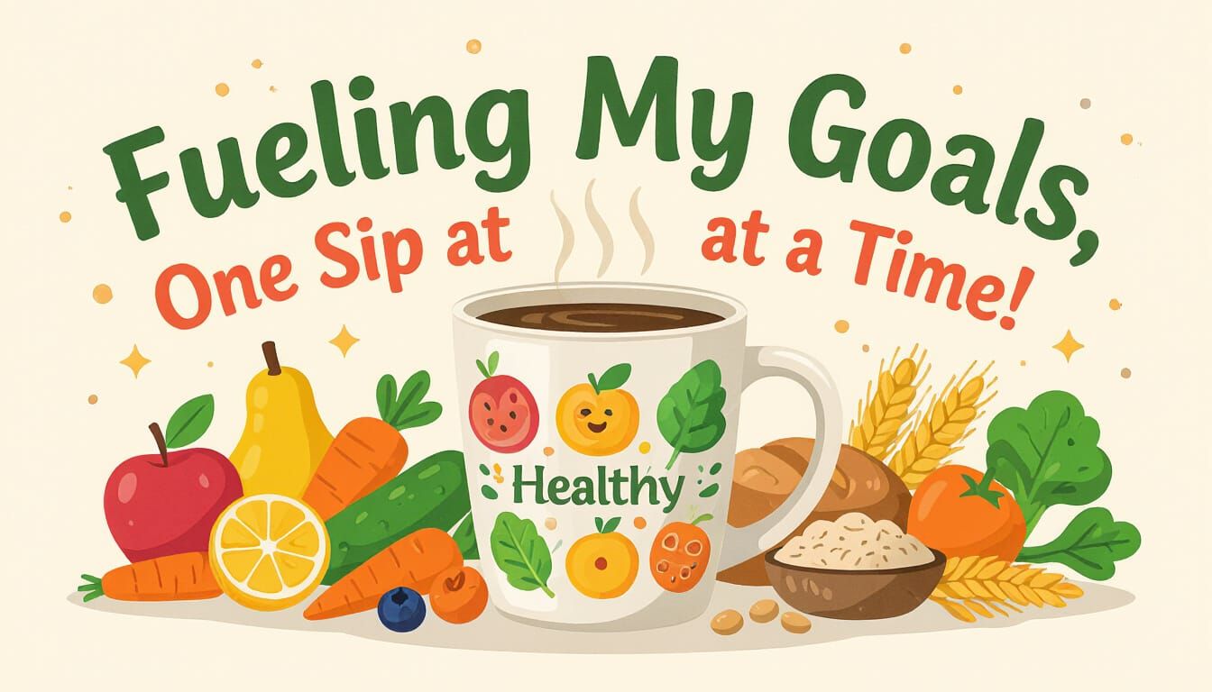 Healthy Food Mug Wrap Design for Weight Loss Journey