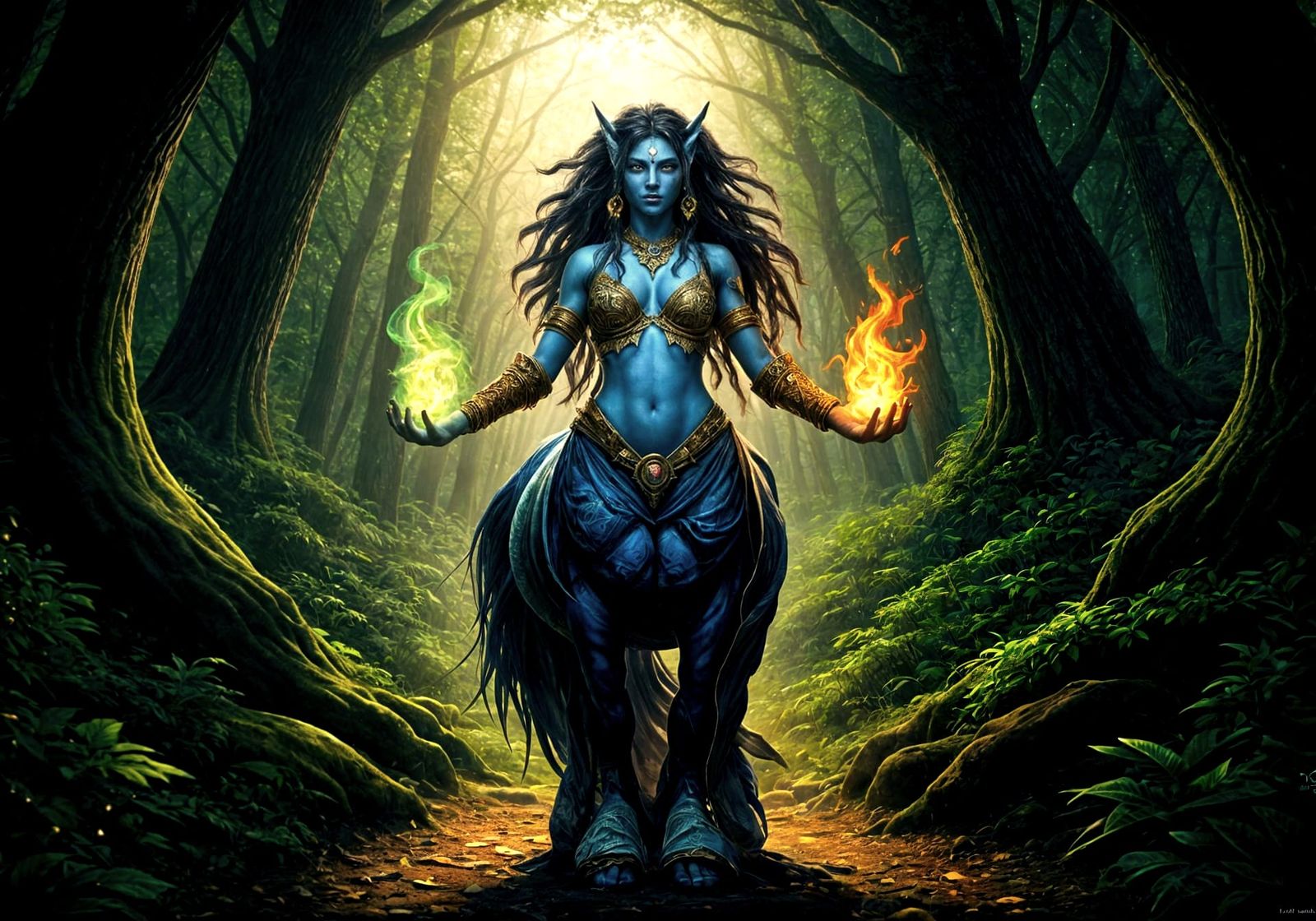 WoW Troll Shamaness in Enchanted Forest