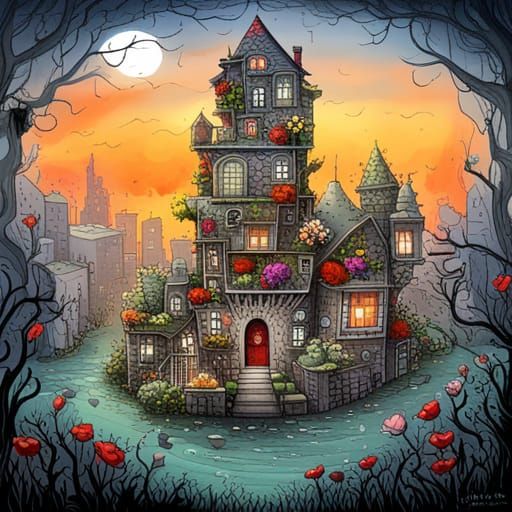 Cozy Cottage Wedged in Forbidding City