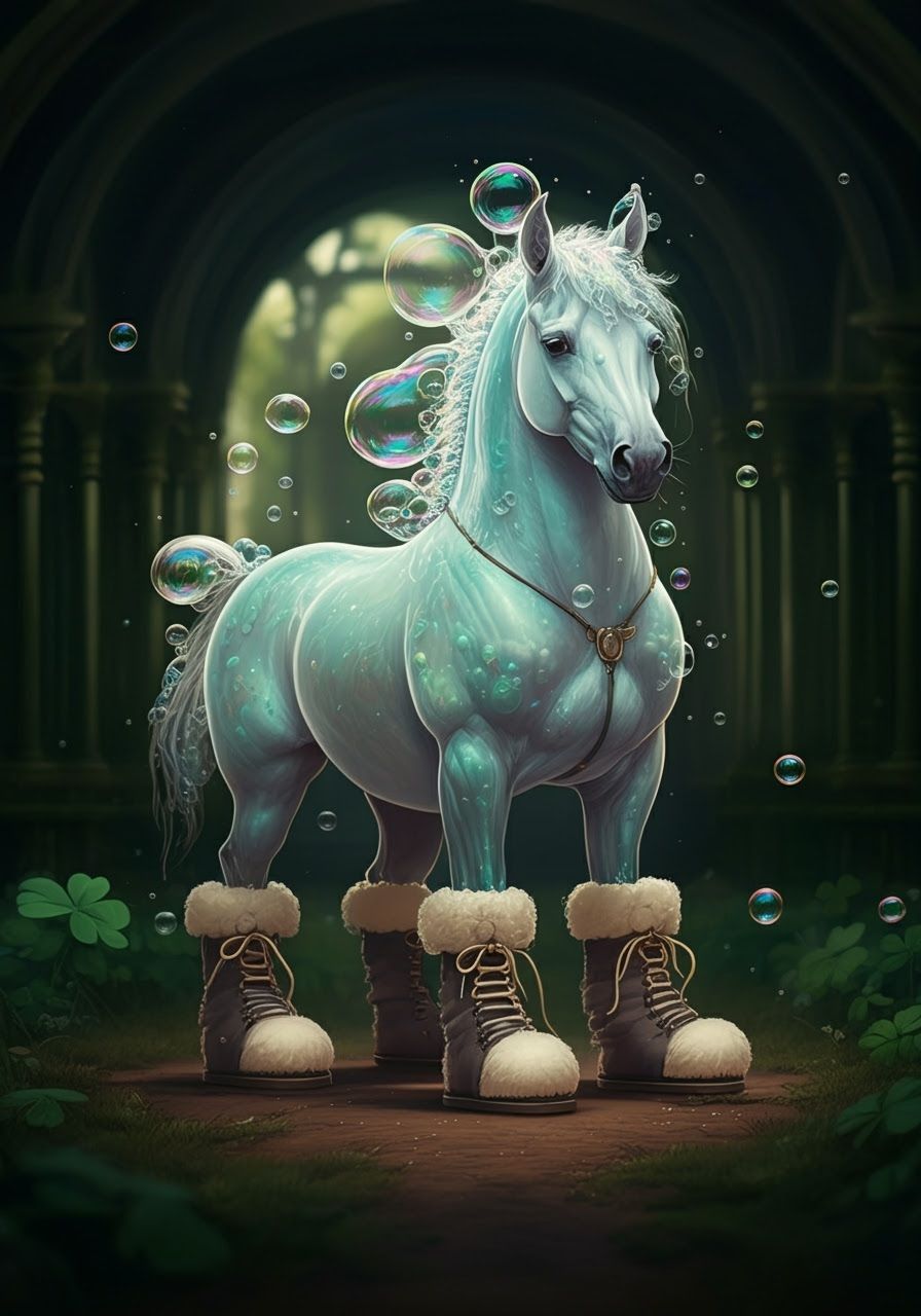 A Bioiridescent Lux Soap Bubblebeast Basking in the Lux of t...