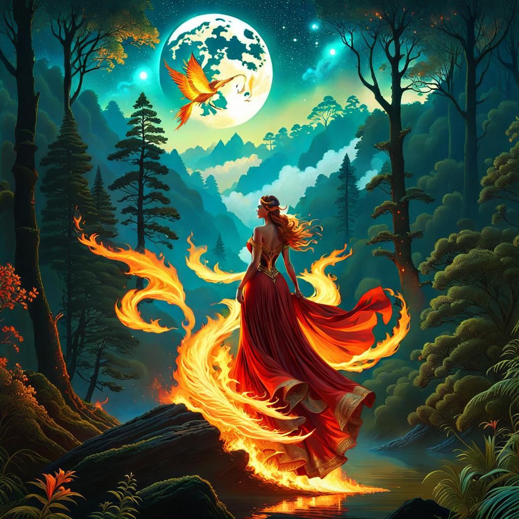 Fantasy Fire Goddess