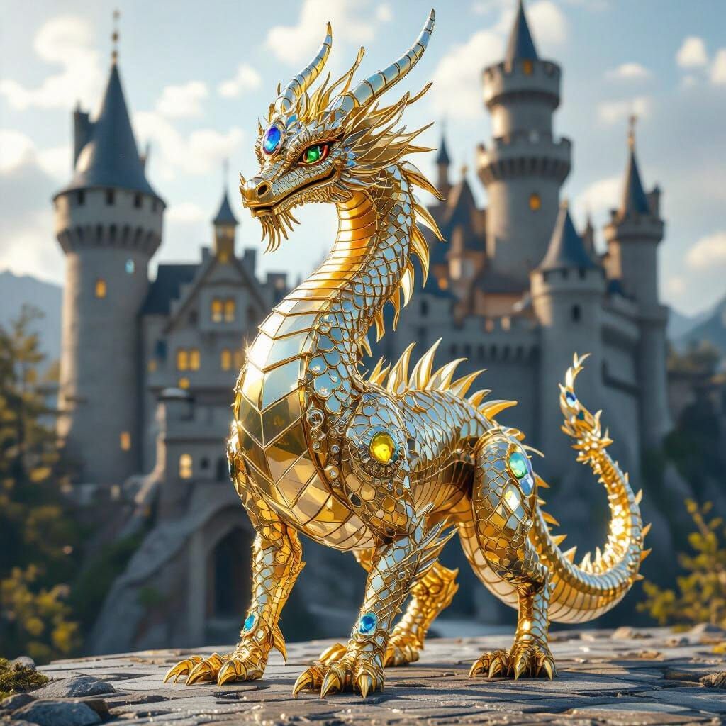 Seven-Headed Dragon of Glass and Gems