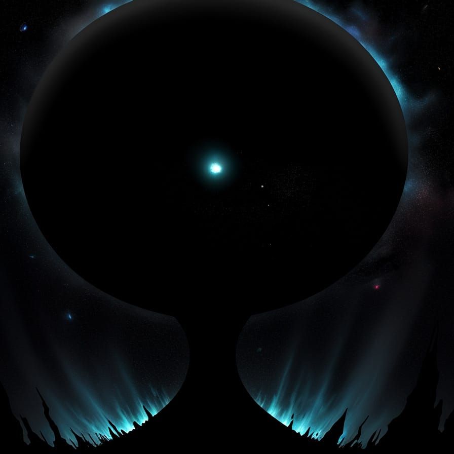 Surreal Empty Vessel in Cosmic Space