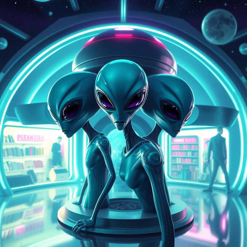 Futuristic Intergalactic Alien Mafia Shop