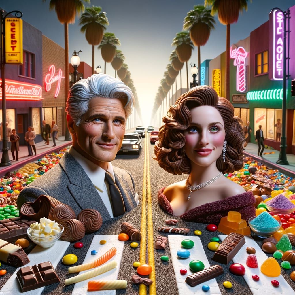 Sunset Boulevard Made of Sweets, Pretty Woman Inspired