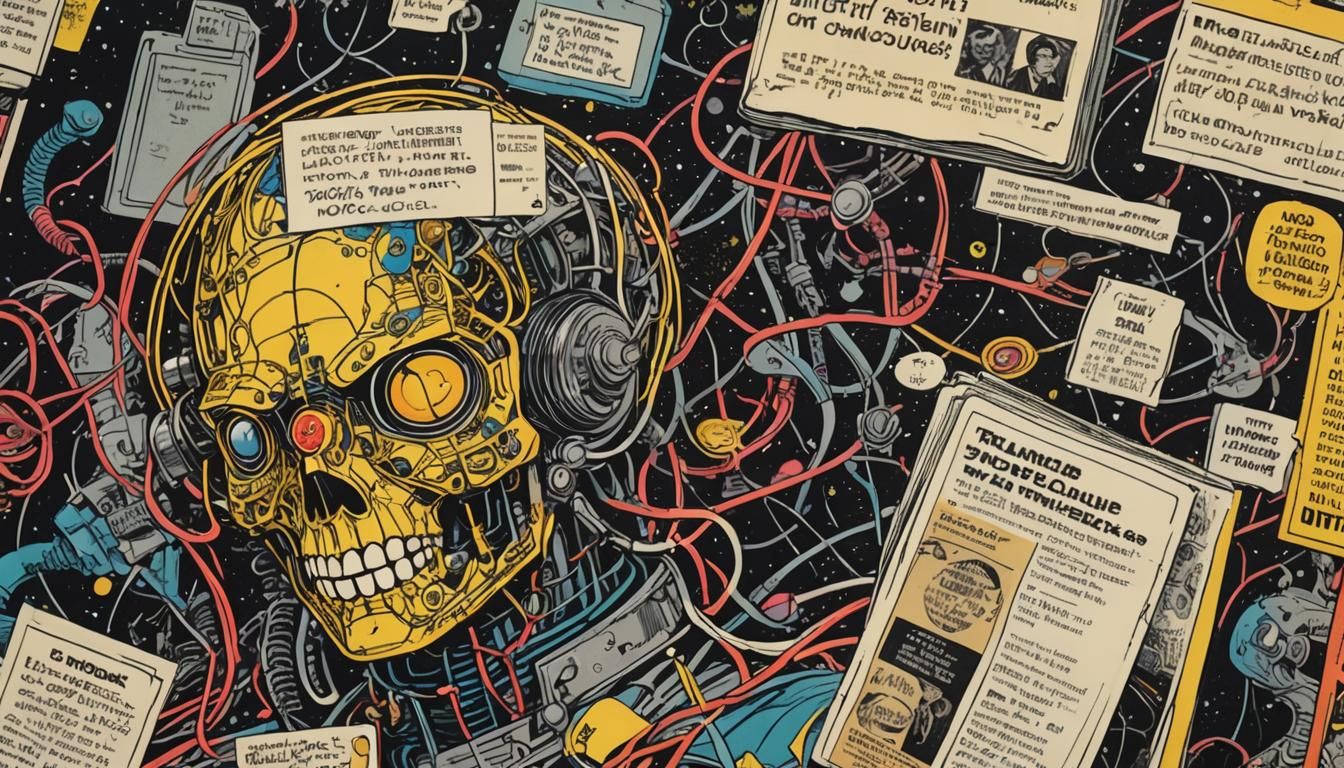 Bio Transistor in Polish Comic Book Style