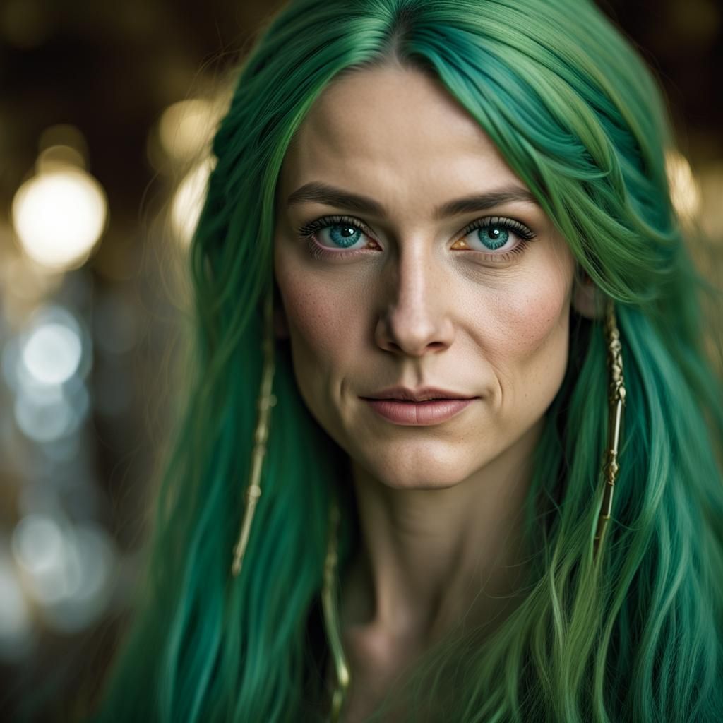 Female Elf Portrait in Professional Photography Style