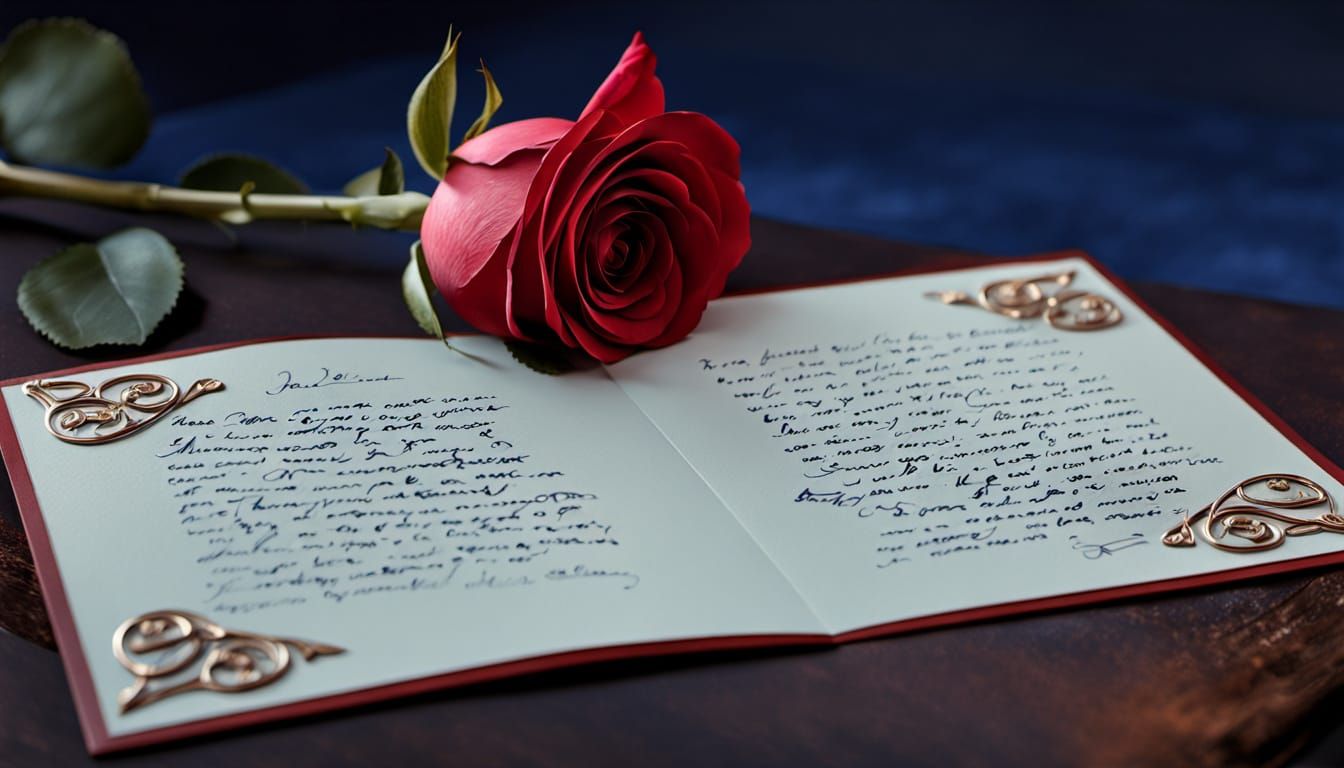 Ultraphotorealistic Valentine's Day Card in Whimsical Style