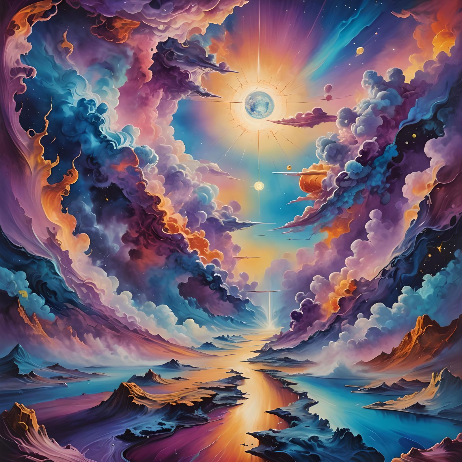 Dimensional Lightning Bolts Carrying Cosmic Energy