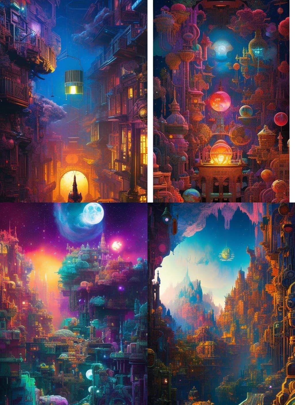 World in a Box: Gritty Watercolor Illustration