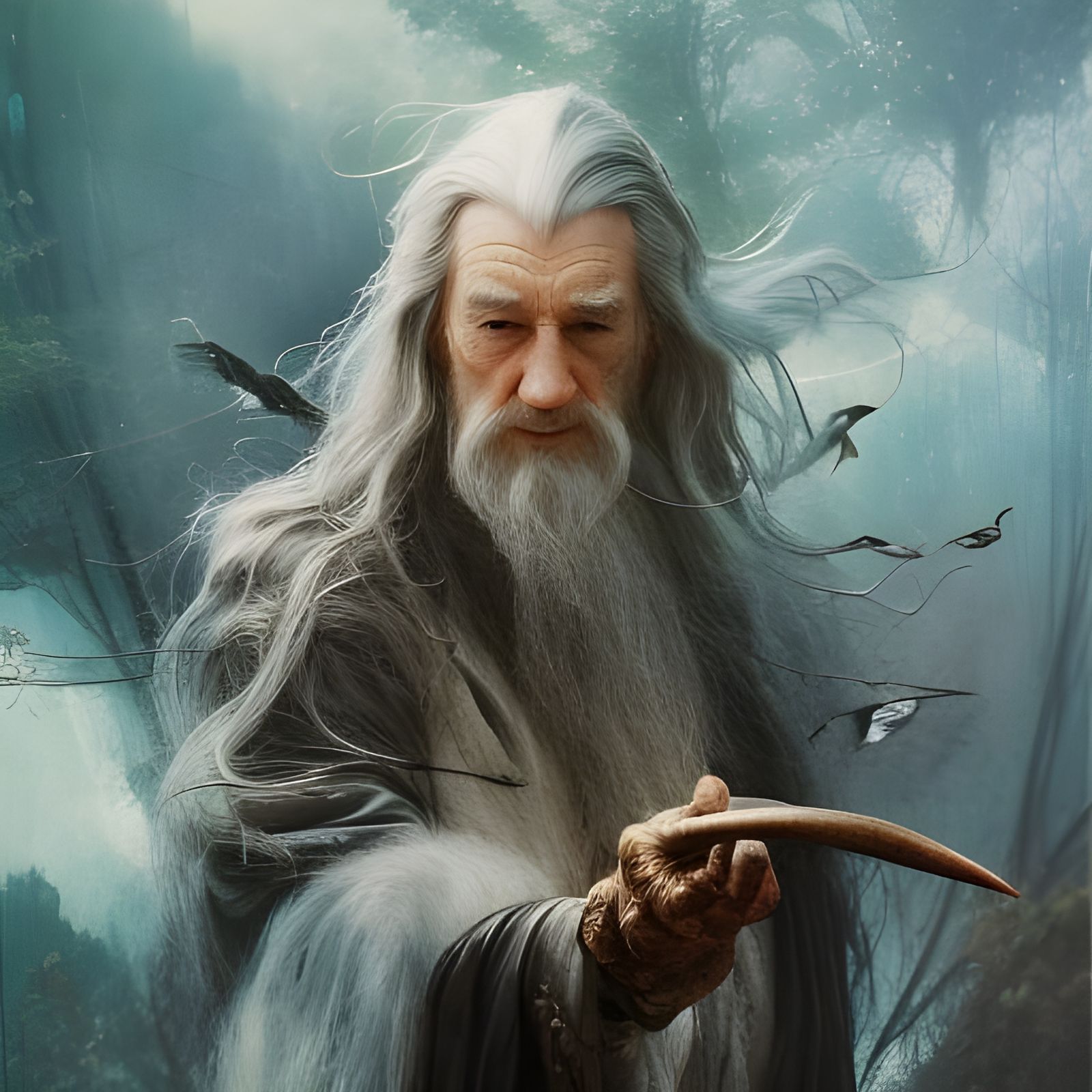 Hyperrealistic One Ring in Hand, Detailed Digital Art