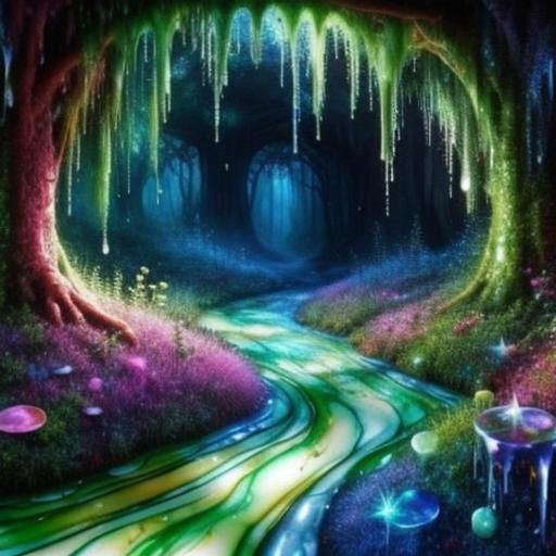 Psychedelic Fairy Sanctuary in Whimsical Valley