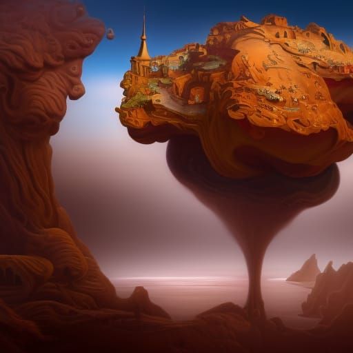 Surreal Composition in the Style of Salvador Dali