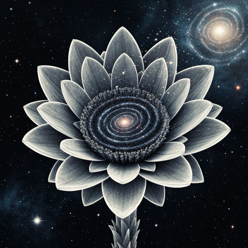 Cosmic Flower Blooms Revealing a Star System Within