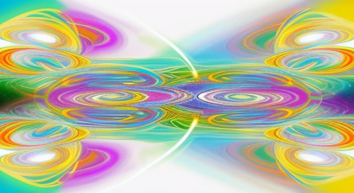 Kaleidoscopic Garden of Energy in Psychedelic Style