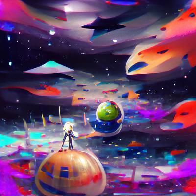 AI Generated Space World