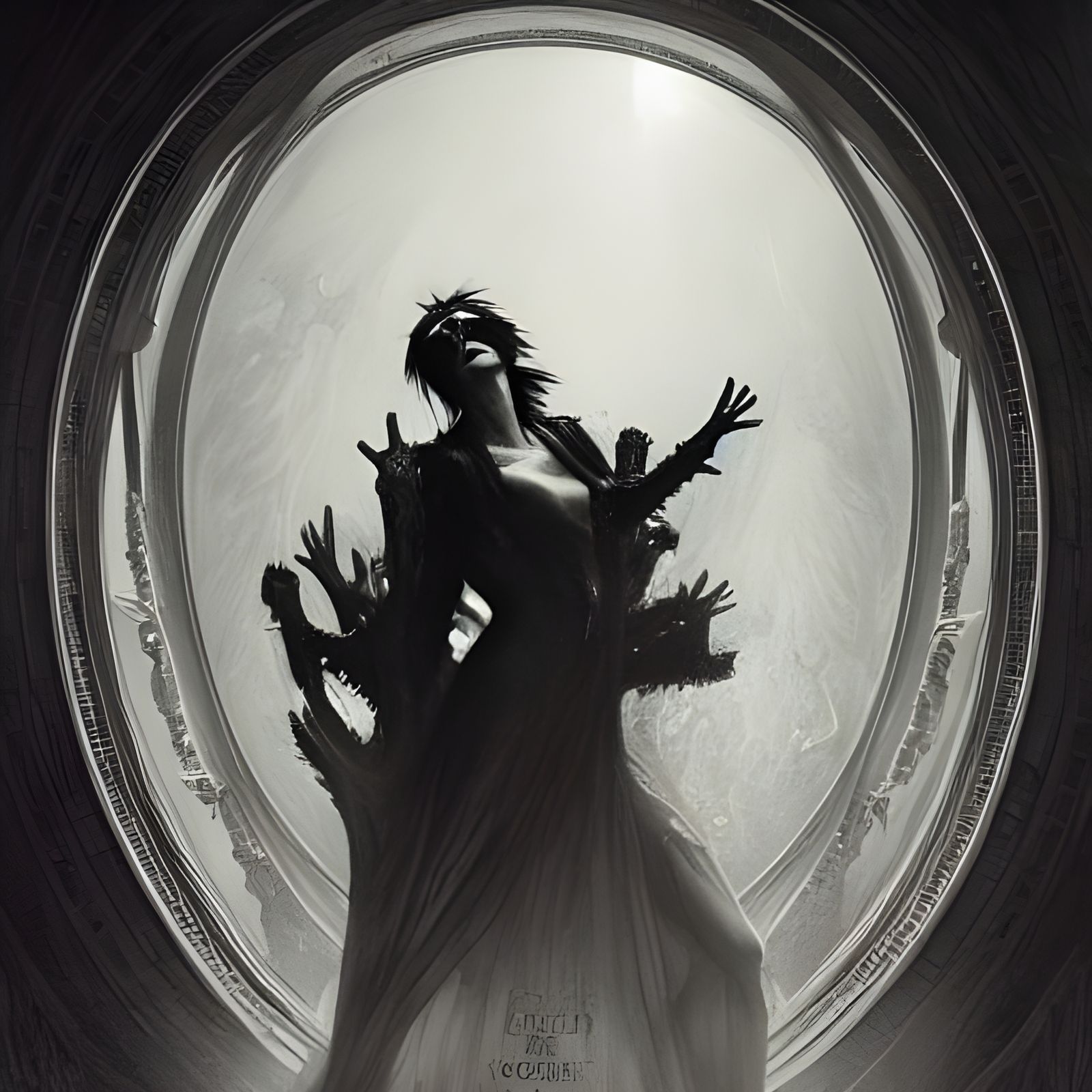 Gothic Horror Saxophonist in Doré Style