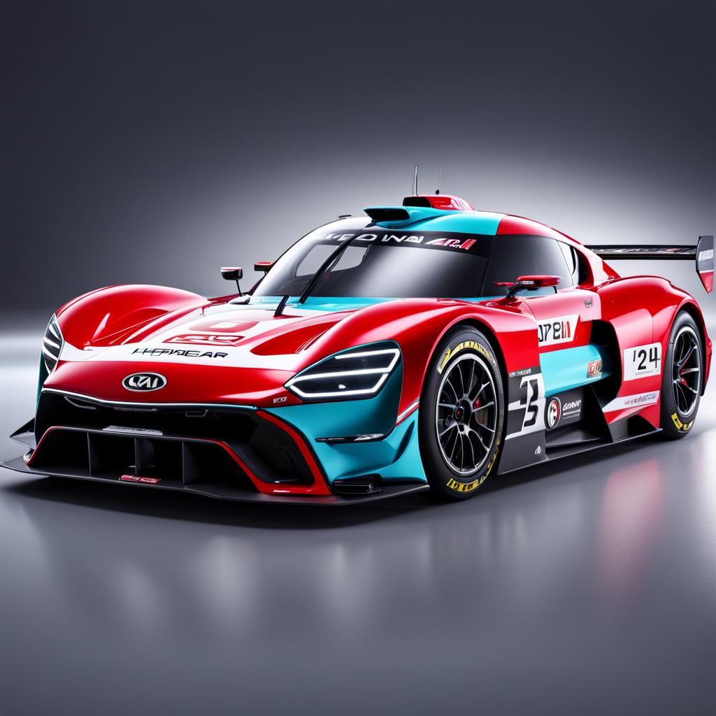Kia Hypercar Le Mans Race Car in 8K